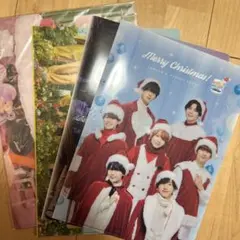 なにわ男子 ジャニーズ クリスマス クリアファイル 4枚セット