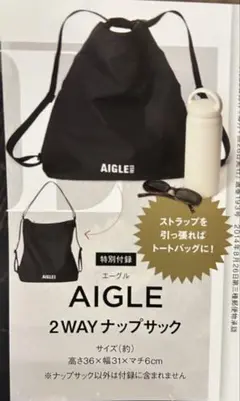 オトナミューズ　付録　エーグル　ナップサック