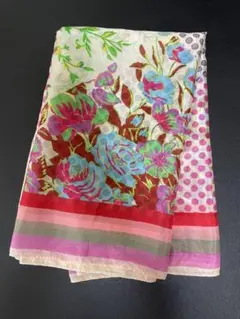 大判スカーフASZAKKAアザッカ　花　ドット　多色 花柄 ストール