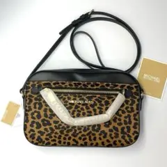 MICHAEL KORS マイケルコース ショルダー　レオパード　ブラック　新品