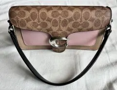 値下げしました！ Coach タビーショルダーバッグ ベージュ/ピンク