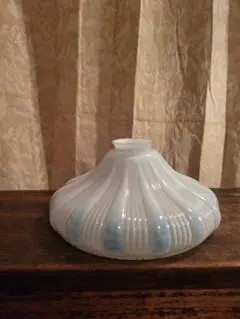 電笠　電傘　ランプシェード　乳白色 ガラス　レトロ　アンティーク