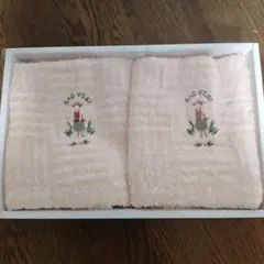 年末価格！淡いピンクのハンドタオルセット 2枚