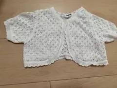ファミリア カーディガン ボレロ 90 白 familiar