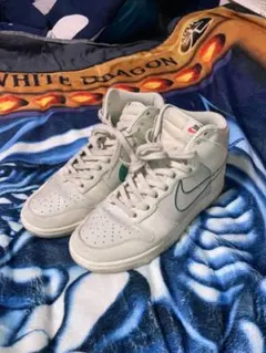 Nike ハイカットスニーカー ホワイト/グリーン