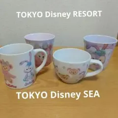 ディズニーシー ダッフィーフレンズ マグカップ メラミンカップ４個★お買い得★