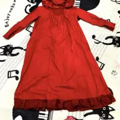 お値下げココまでで終了します❗️ピンクハウスフード付きワンピース