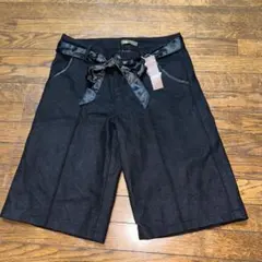 タグ付き　ウール混ハーフパンツ　M