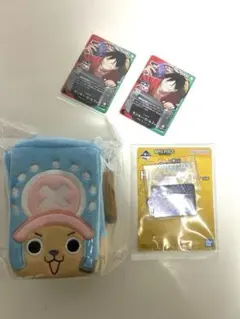 ワンピース　一番くじプロモ　ルフィ　E賞　カードケース　チョッパー　H賞　ルフィ