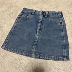 【ビンテージレトロ】mikihouse ミキハウス デニムスカート　110