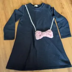 anyFAM ネイビー 長袖ワンピース 120