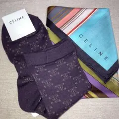 未使用★セリーヌ ハンカチ＆ソックス