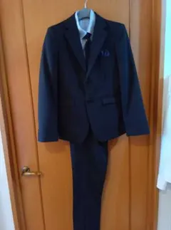 WONDERFACTORY　スーツ5点セット ブラックチェック　160