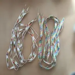 カラフル靴ひも 靴紐 シューレース 100センチ レトロ