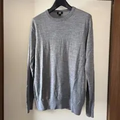ユニクロ　メリノウール　クルーネックセーター　ニット