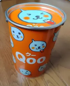 Qoo クー オレンジ缶 収納缶 ノベルティ