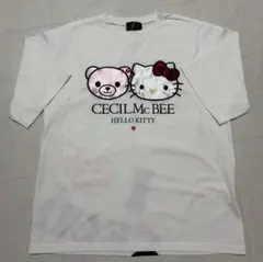 ドンキホーテ セシルマクビー キティコラボTシャツ ホワイト サンリオ