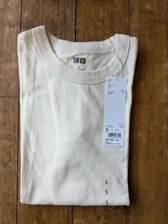 美品！！未使用！UNIQLO U ナチュラルカラーTシャツ S 新品
