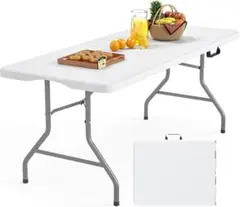 新品 Hanmir ワークテーブル 折りたたみテーブル 作業台 ホワイト