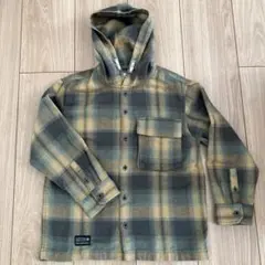 ZARA フード付きチェックシャツ 7 (122cm)