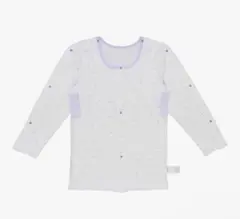 子供用介護肌着 便利な機能付き前開き長袖