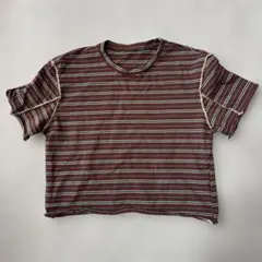 FRIFUL ボーダー Tシャツ ショート丈　レディースLサイズ　「未着用」