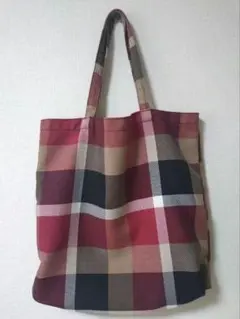 ブルーレーベル クレストブリッジ チェック柄 トートバッグ エコバッグ