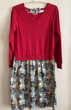 アフタヌーンティー ワードローブ リバティ 切り替え ワンピース