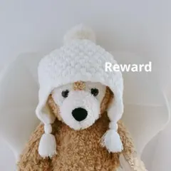 cottoli ボンボン ベビー ニット帽 赤ちゃん ポンポン 帽子 48cm