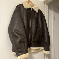 SLICK レザームートン　B-3ジャケット