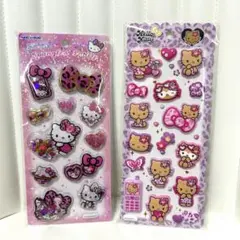 正規品 ギャルキティ ヒョウ柄シールセット 2枚 スパンコール マシュマロ