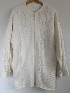 アンティカ　ケーブルニット カーディガン