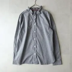 未使用級✨ コントワーデコトニエ ギンガムチェック フリルブラウス ユニクロ