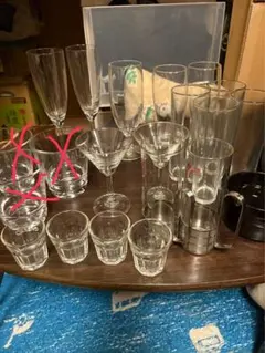 グラス色々１６〜１７個