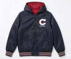 【Lサイズ】CONVERSE コンバース 中綿スタジャン レッド フード付き
