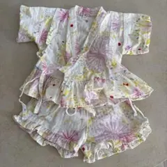 après les cours 花柄甚平 80