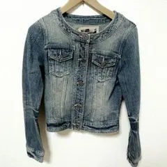 〈美品〉CECIL Mc BEE セシル デニム ジャケット カメリア風ボタン