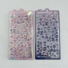 ボンボンドロップシール ミニ 2種類セット ゆめいろボンボン よるねこボンボン