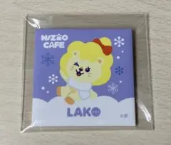 NIZOO CAFE スクエア缶バッチ LAKO