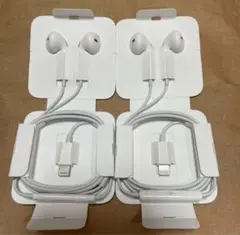 iPhone純正イヤホン 2つセット