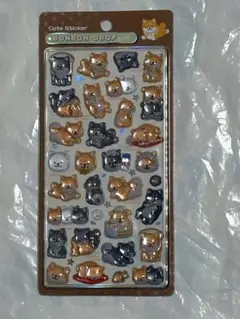 ボンボンドロップシール　和柄　柴犬　正規品　新柄