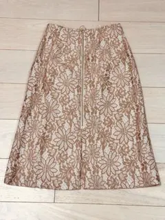 Apuweiser-riche ベージュ レース タイトスカート