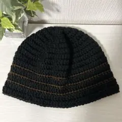 200クラシックハット☆クラッシャーハット☆バケットハット☆手編みニット帽