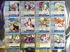 ワンピースカード　青ハンコックデッキパーツ