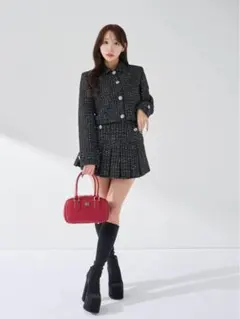 Darich ツイードチェックショートジャケット