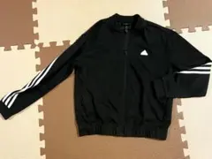 adidas ジャージ　黒　上着　150