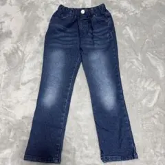 BREEZE ダークデニム ロングパンツ 130