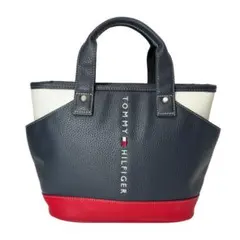 【美品】トミーヒルフィガー フェイスラウンドバッグ