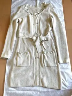 ★再値下げ★【美品】ビジュー付き　ロングカーディガンのサムネイル