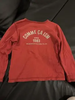 COMME CA ISM 赤 長袖Tシャツ
